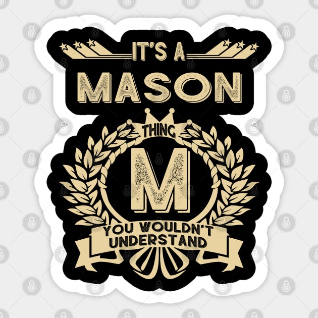 Mason Sticker by Ban Guns Not Books- Typography fullcolor